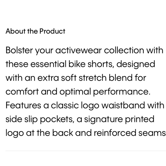 Calvin Klein Performance Logo Waist High Rise Bike Shorts SZ M Side Pockets - Picture 3 of 10